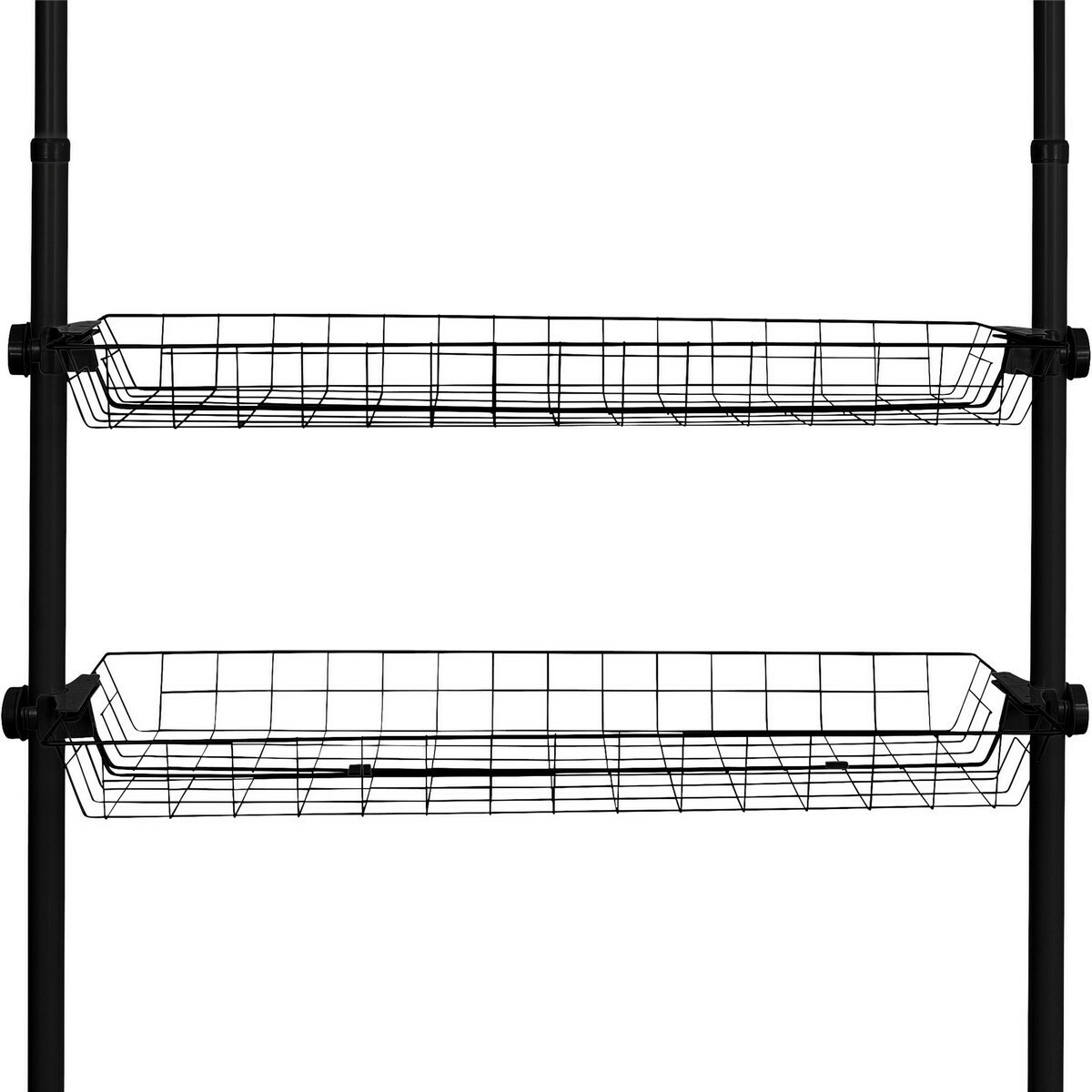 Wenko Set 2 drôtených košov Herkules, čierna