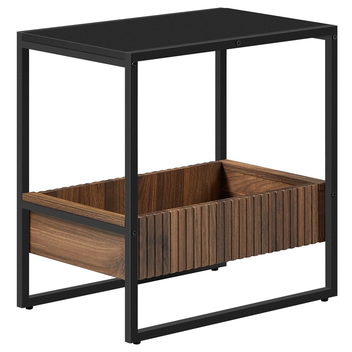 Odkladací stolík E1082 BK, čierny