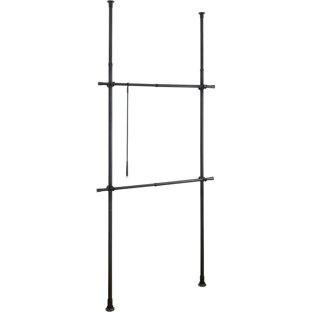 Wenko Teleskopické vešiaky Hercules Basic, čierne