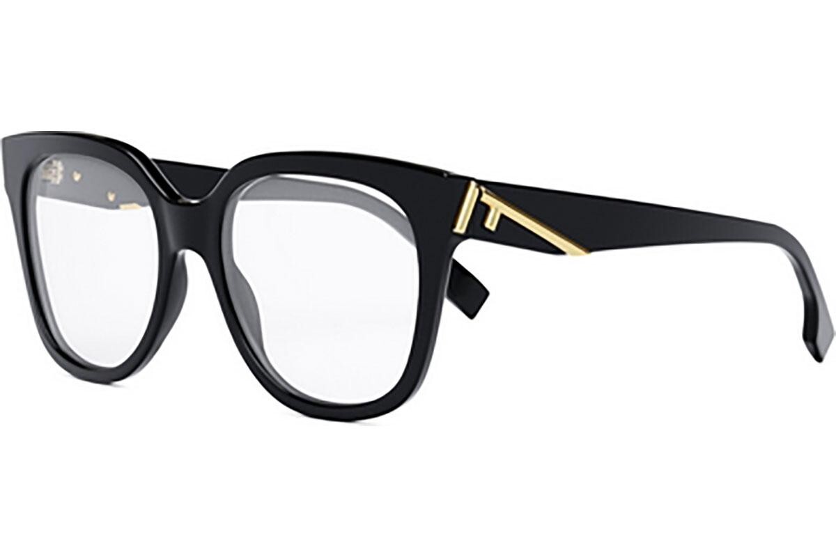 FENDI First Black Square Eyeglasses - ONE SIZE (54)