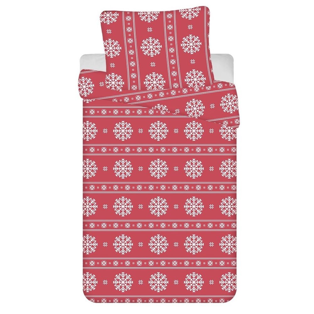 Jerry Fabrics Obliečky s vločkami - 140 x 200 cm / 70 x 90 cm