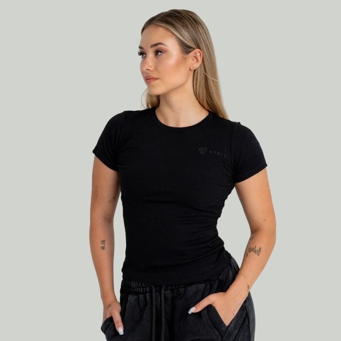 STRIX Women‘s Ribbed Tee Black  XS