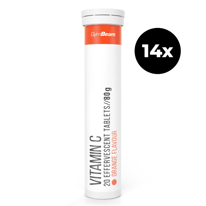 GymBeam Vitamín C 1000 mg šumivý 20 tab. pomaranč