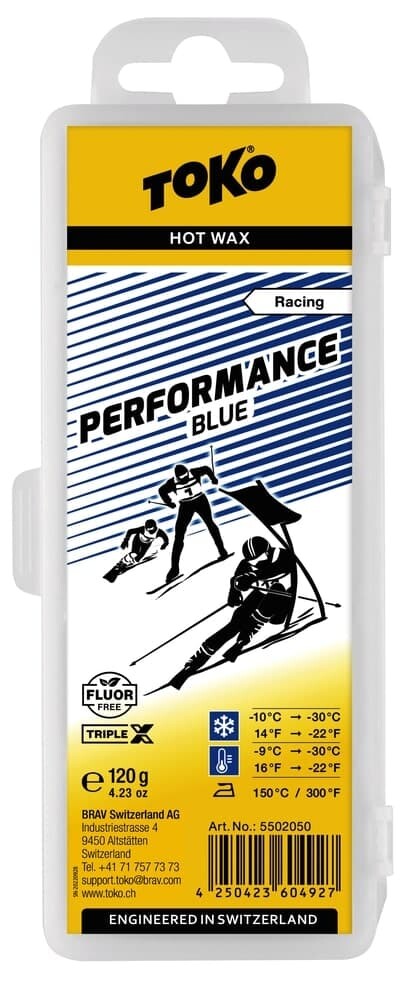Lyžiarsky vosk TOKO TripleX Performance blue 120 g