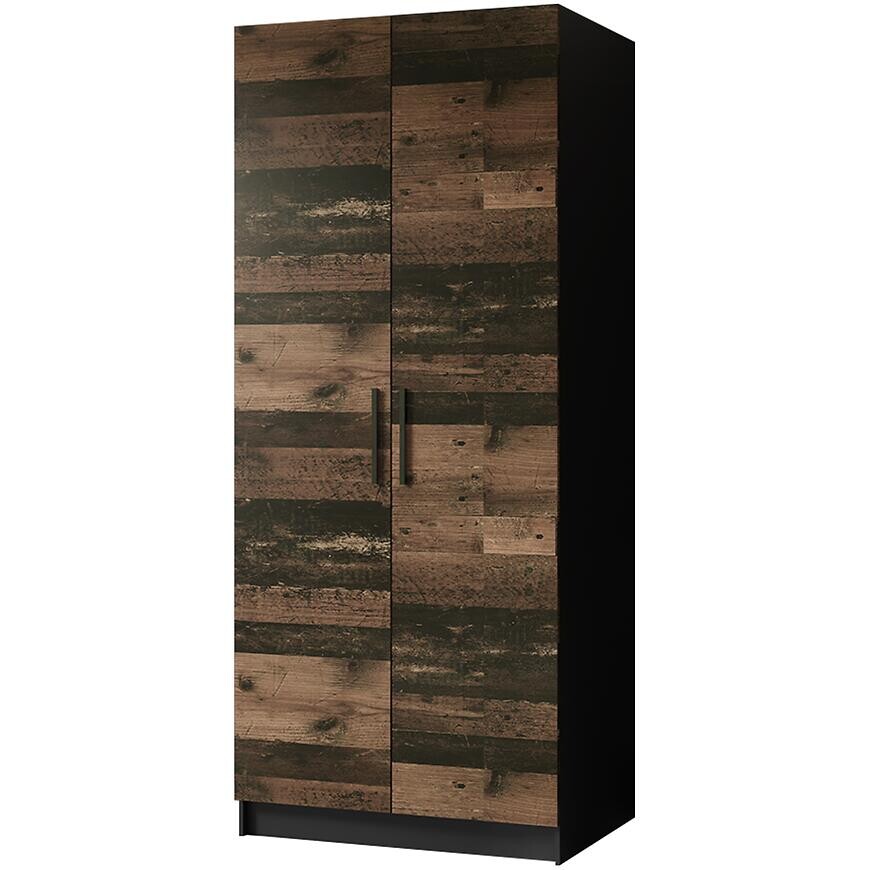 Skriňa Gold 2d Čierna/Old Style