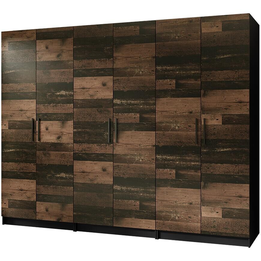 Skriňa X3 Gold 2d Čierna/Old Style