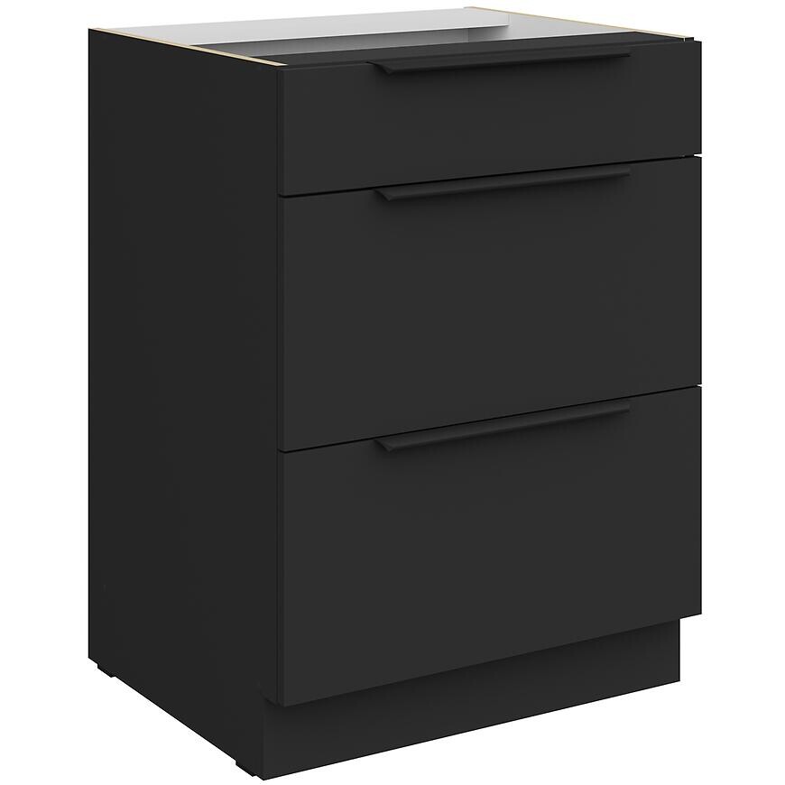 Kuchynská skrinka Aria-Bl/Bl Anti Fingerprint 60d 3s Bb