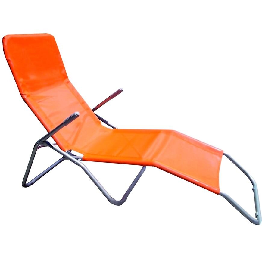 Záhradné ležadlo D-054 oranžové