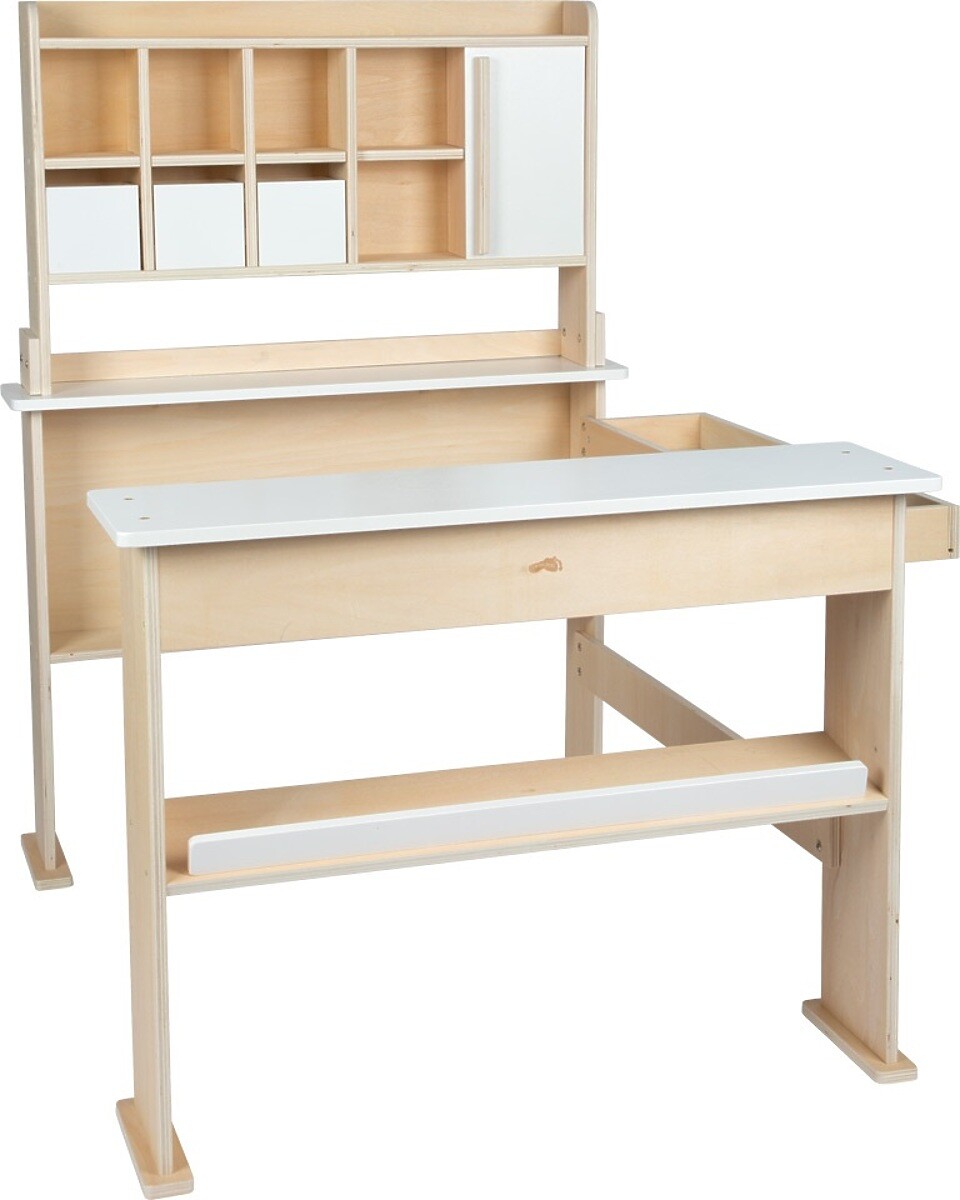 small foot Drevený predajný stánok biely