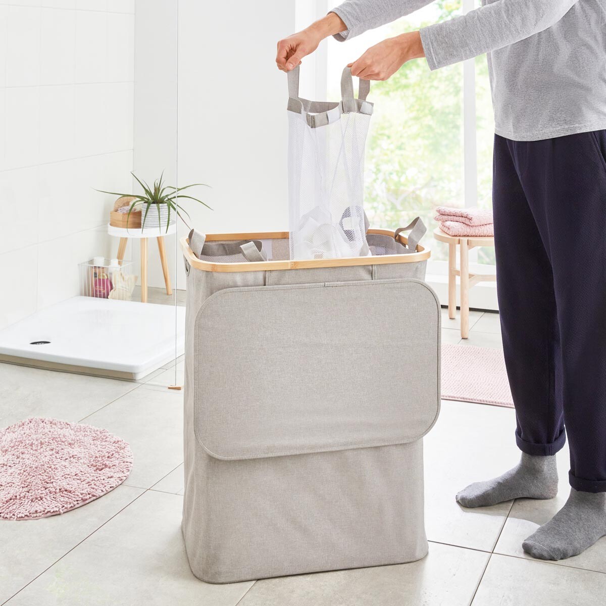 Kôš na bielizeň 2v1