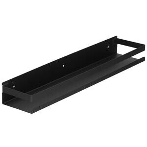 Kúpeľňová polica do sprchy 50x10 cm - čierna