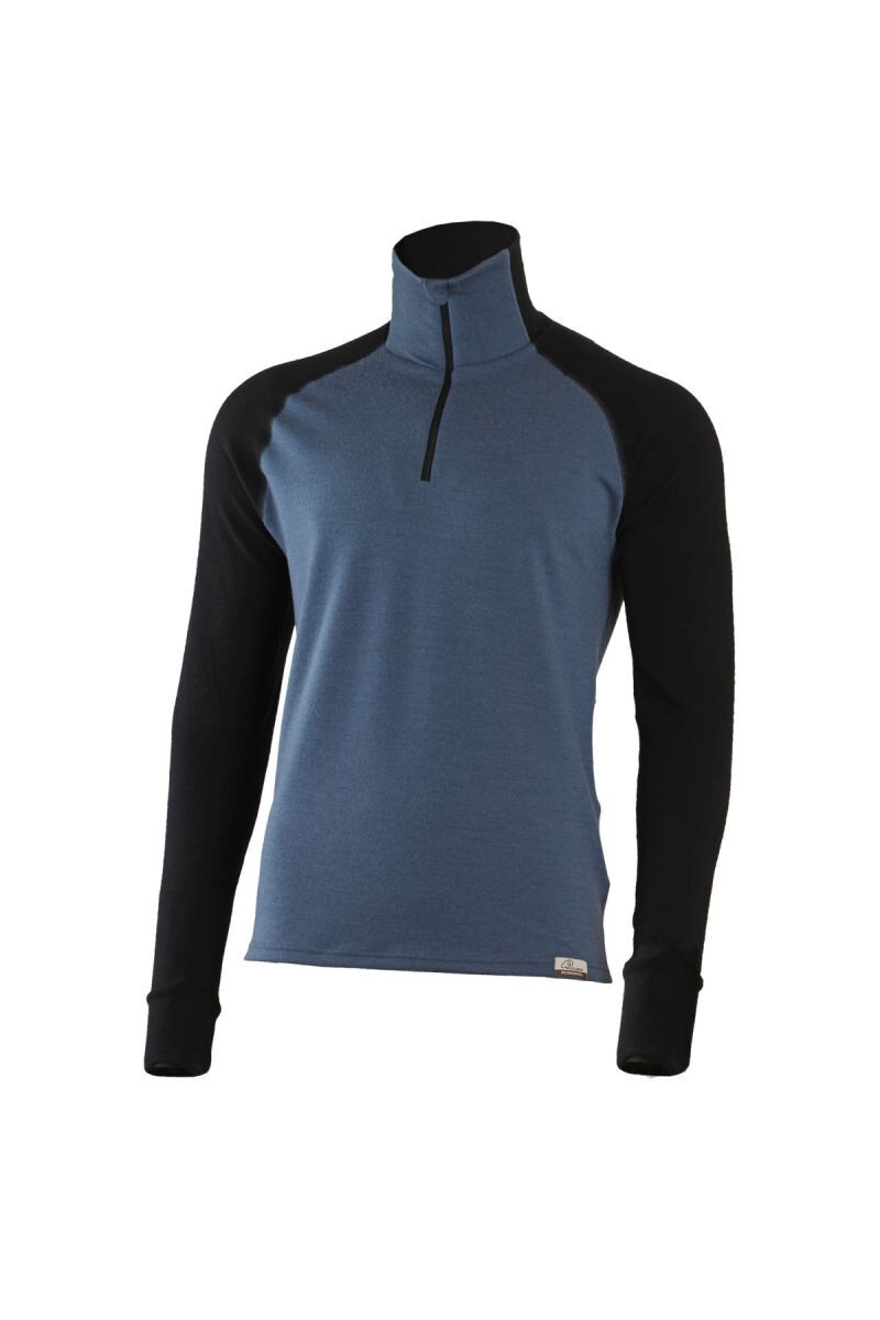 Lasting LEO 5699 modrá vlnená merino mikina Veľkosť: XXL 8595067875668