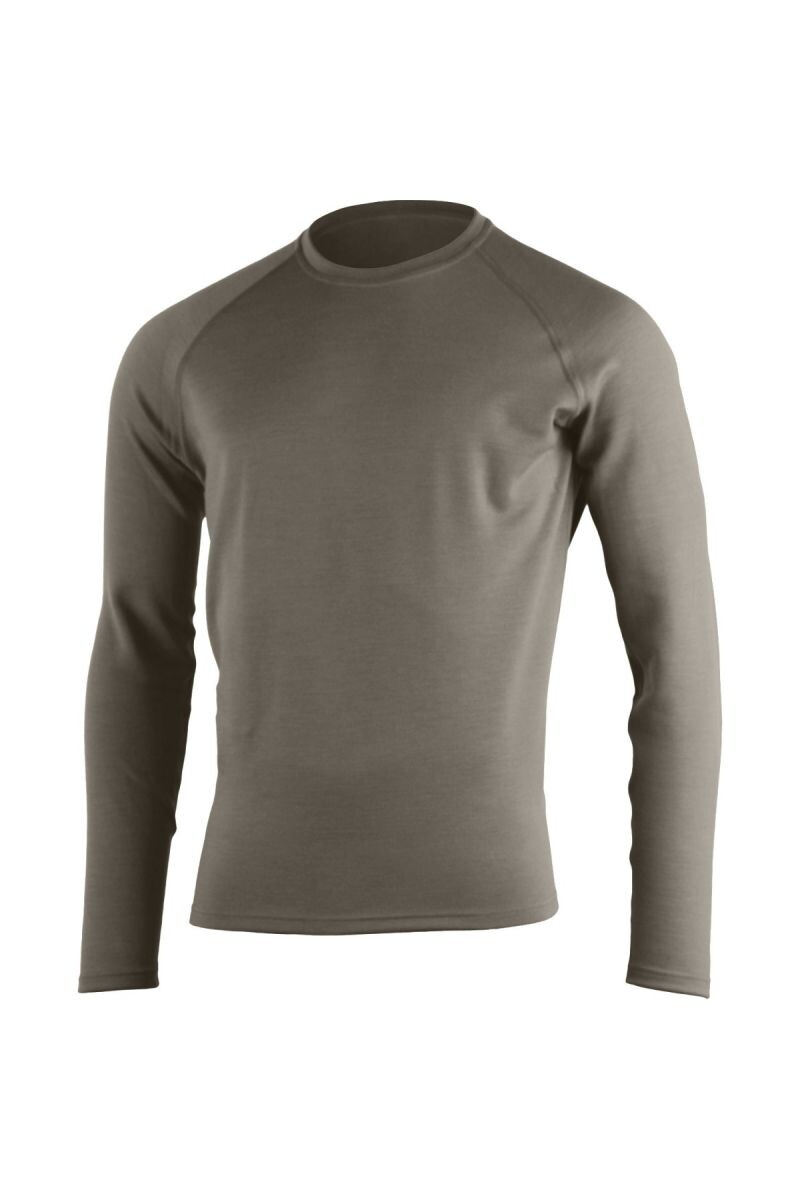 Lasting pánska merino mikina WITY 7373 hnedá Veľkosť: XXL 8596445031485