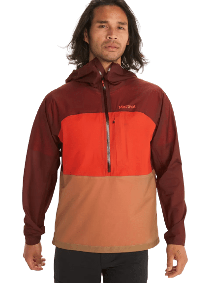 Marmot Men's Bantamweight Anorak whiskey brown/red sun Veľkosť: L 195115060473