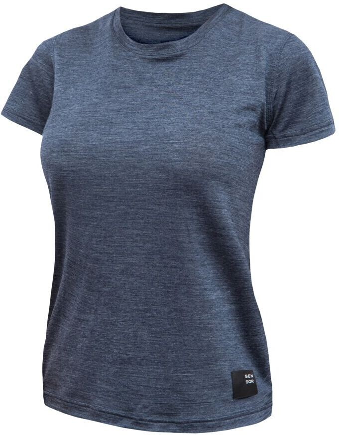 SENSOR MERINO LITE dámske tričko kr.rukáv mottled blue Veľkosť: L
