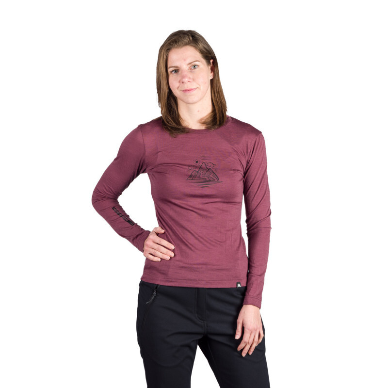 Northfinder AILA rosewine dámske tričko TR-6031OR-523 Veľkosť: S 8584153638829