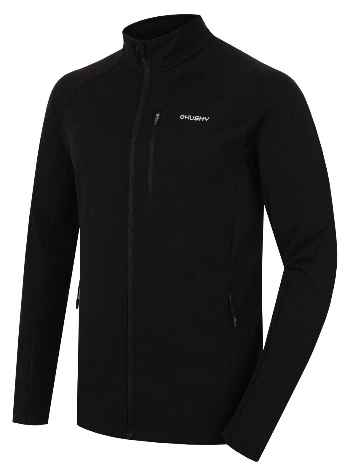 Husky Pánska mikina z merino vlny Alou M black Veľkosť: L