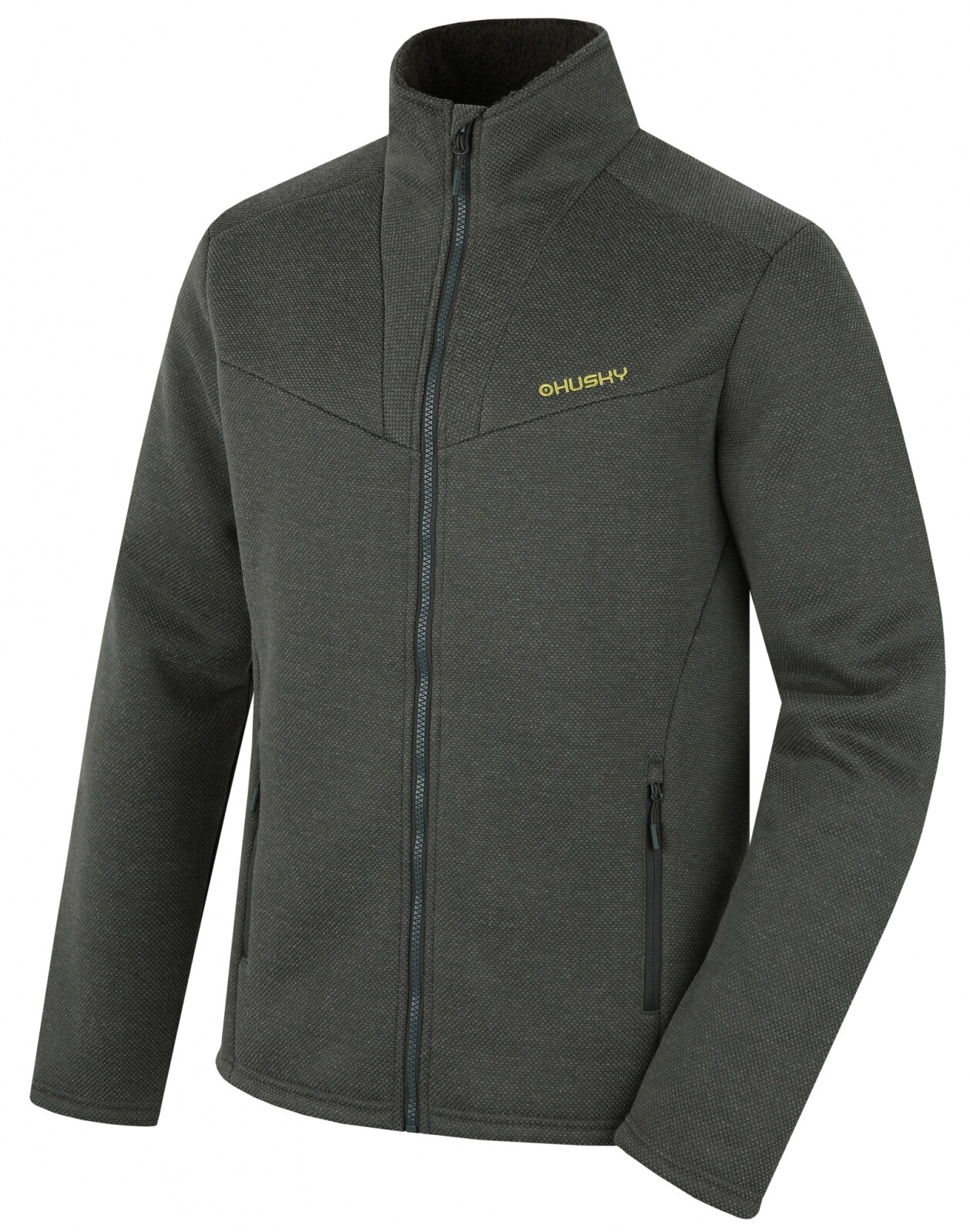 Husky Pánsky sveter na zips Akra M dark khaki Veľkosť: L