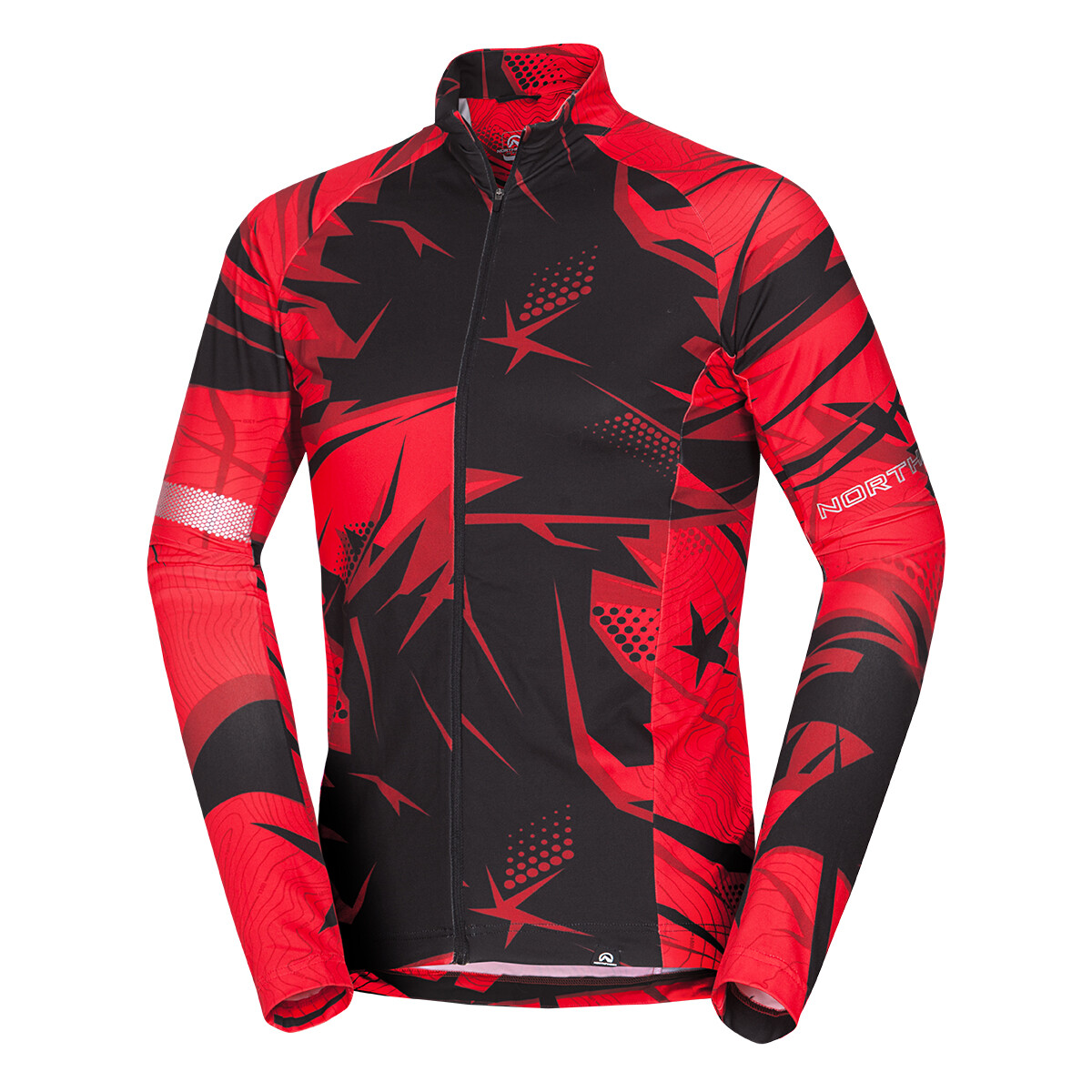 Northfinder BUKOVEC 1 pánska mikina MI-36251SKP-433 redprint Veľkosť: M 8584153649313