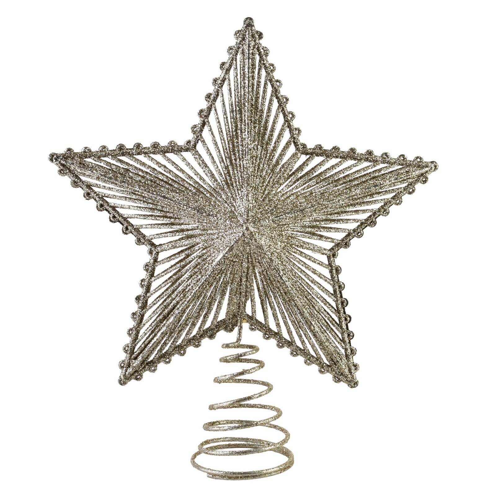 Ozdobná špička na stromek Shepherd 19x23 cm zlatá