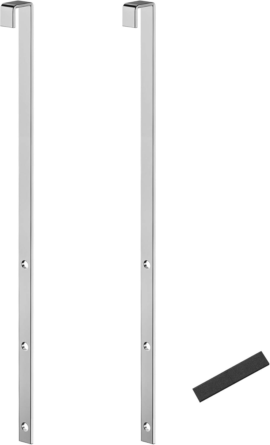 Sada 2 ks závěsných háčků na dveře Lomo stříbrná