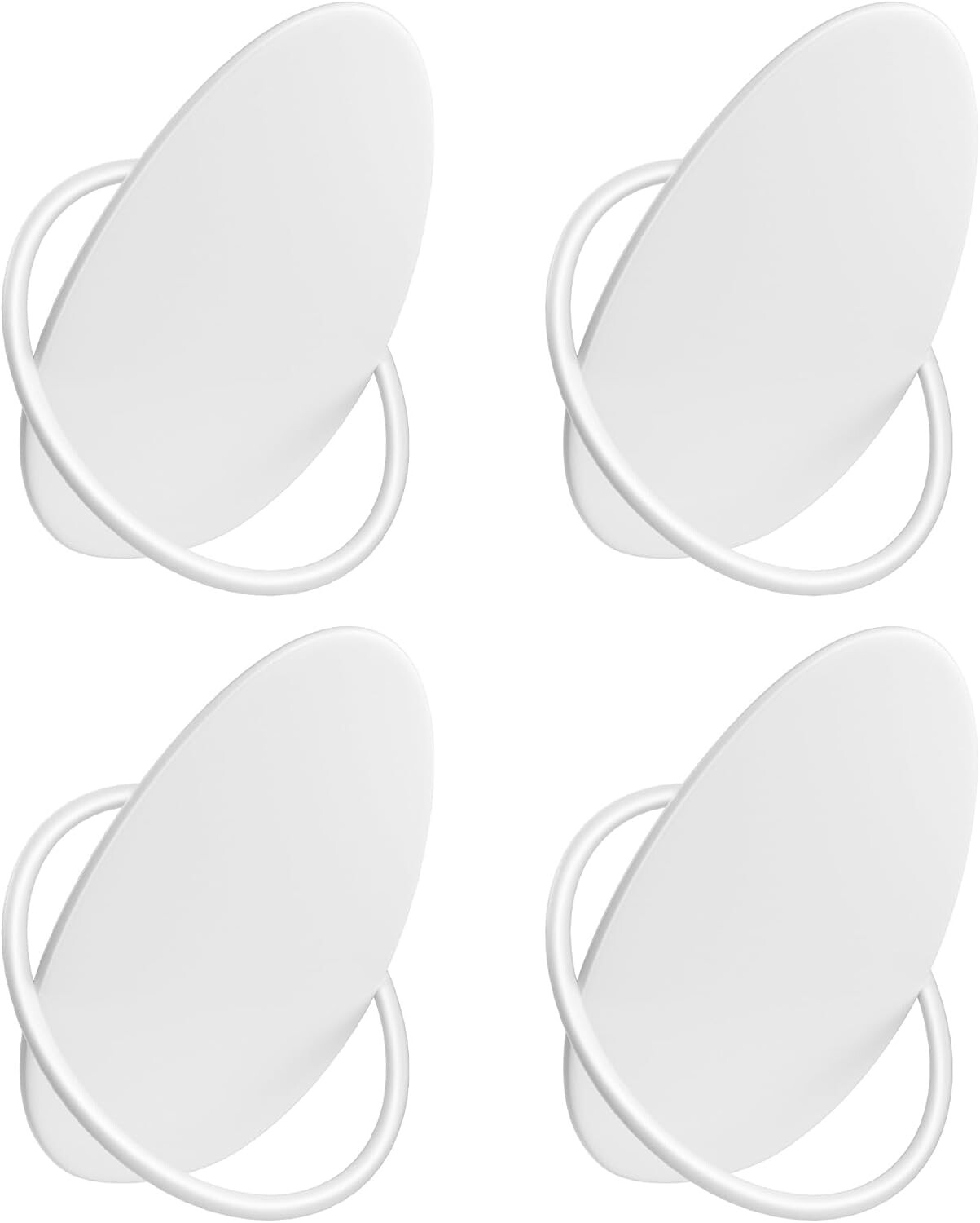 Sada 4 ks háčků na oblečení Ripple bílá