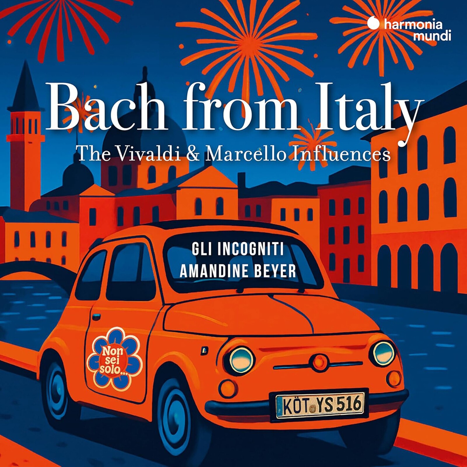 Amandine Beyer & Gli Incogniti, BACH FROM ITALY - THE VIVALDI & MARCELLO INFLUENCES, CD
