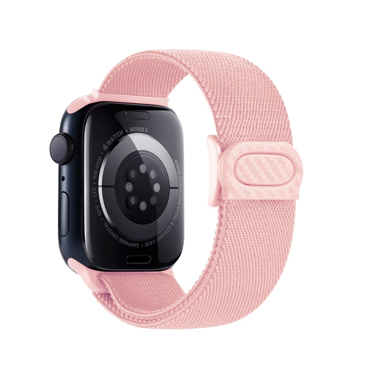 eses Nylonový elastický remínek pro Apple Watch - Růžový 38mm, 40mm, 41mm