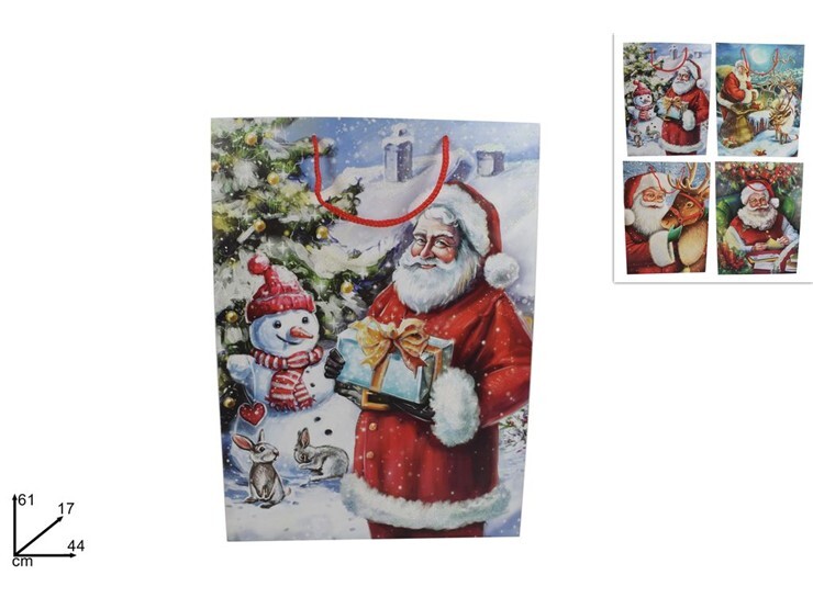 MAKRO - Taška vianočná 44x61x17cm rôzne dekory