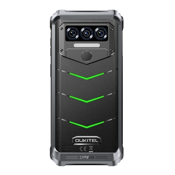Rugged Smartphone Oukiteľ WP38 MT8788 6GB 256GB 10600-15W A13, čierna w Green [No Charger]