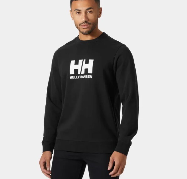 Mikina Helly Hansen HH Logo Crew Sweatshirt Black - L