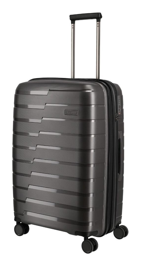 Cestovný rozšíriteľný PP kufor Travelite Air Base M 82L - čierny