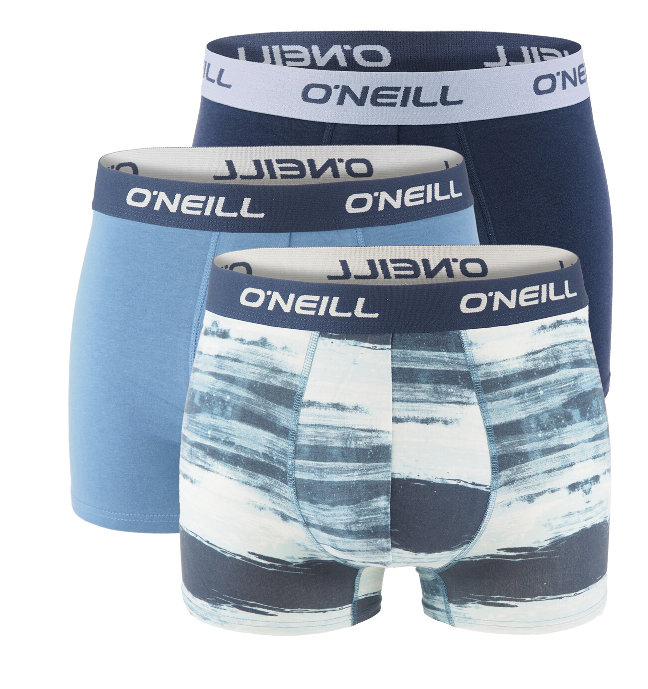 O'NEILL - boxerky 3PACK cotton stretch sunset outer & blue stone combo