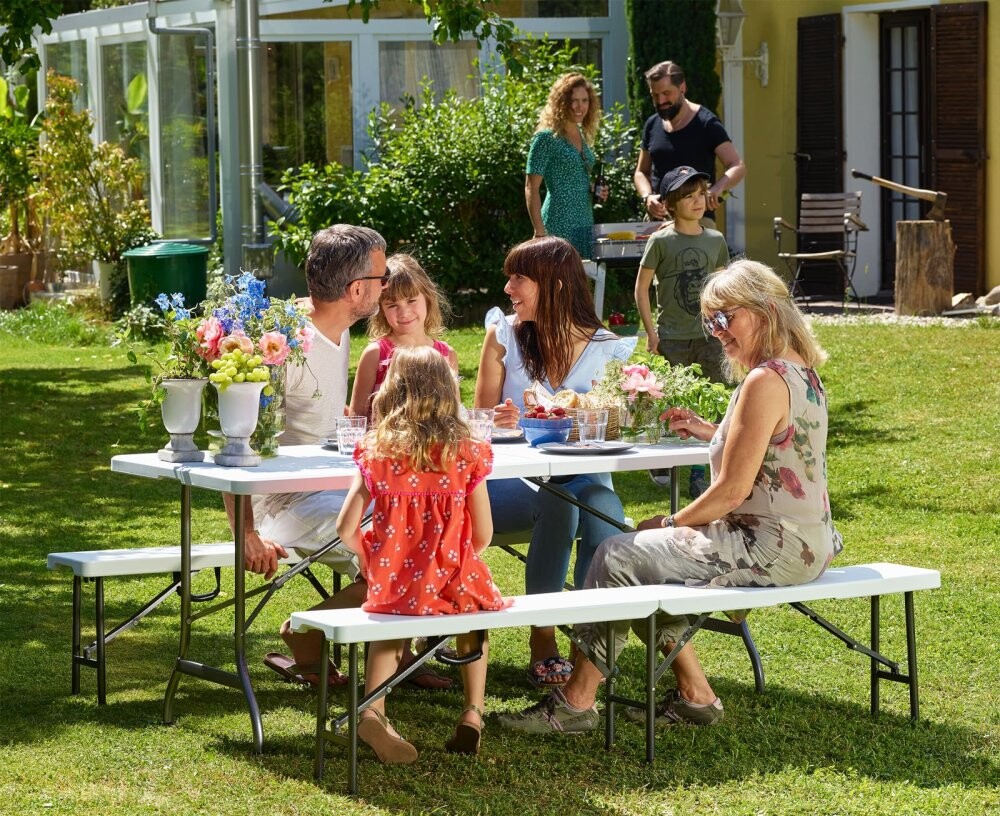 Zahradní kempinková lavice 2 ks Dekorhome