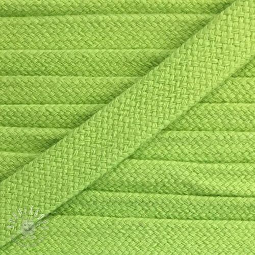 Bavlnená šnúra plochá 13 mm limetka