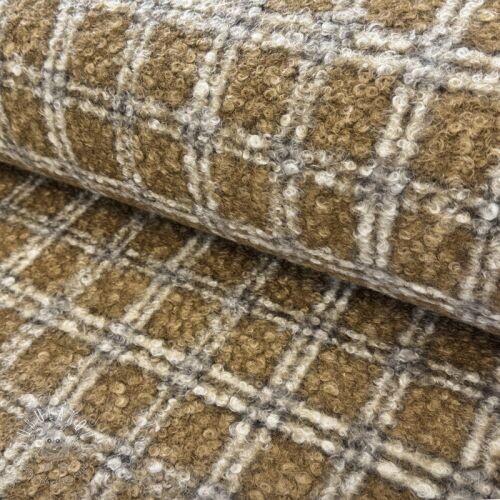 Kabátovina Bouclé Squares design A