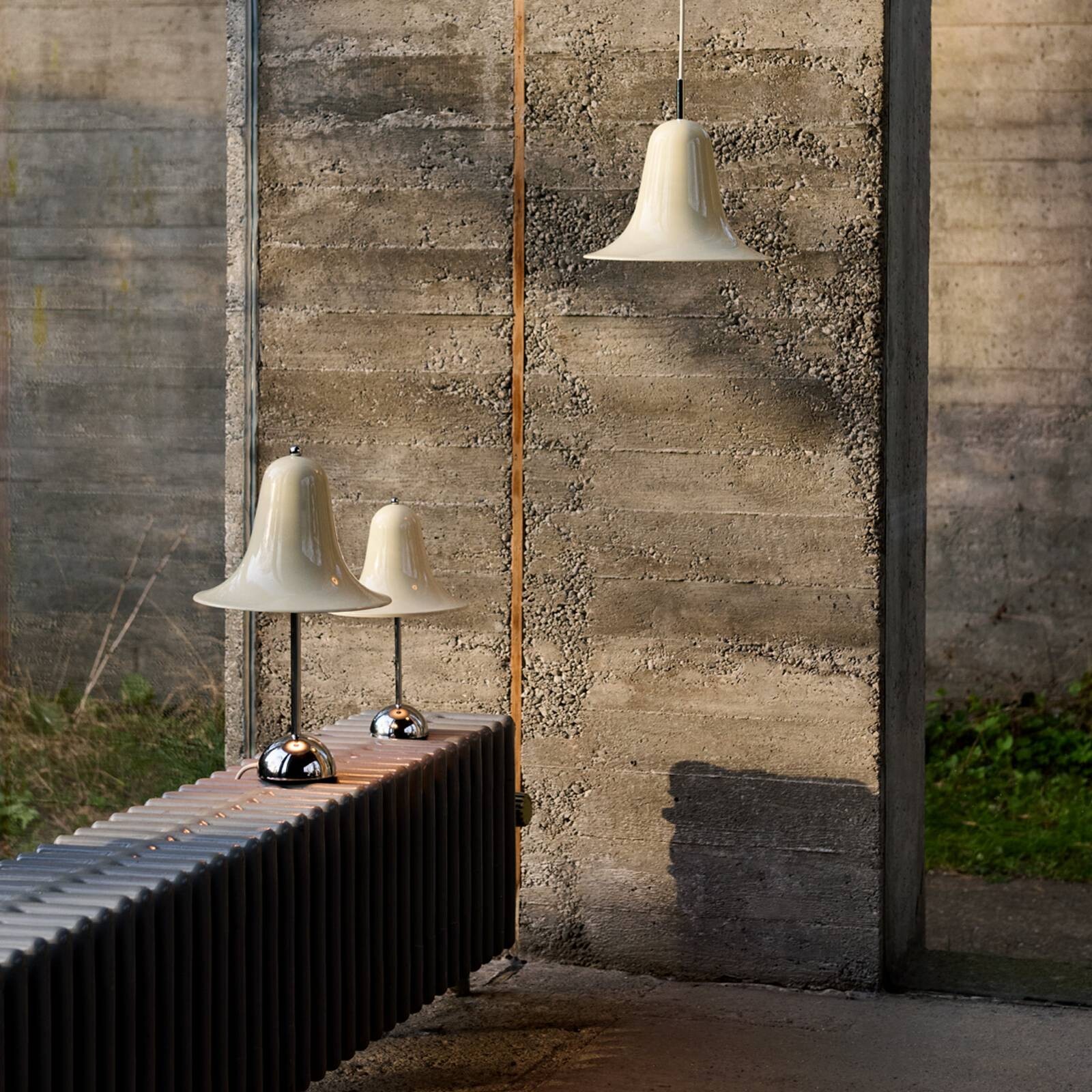 VERPAN závesné svietidlo Pantop, krémově bílá, Ø 23 cm, kov, E14