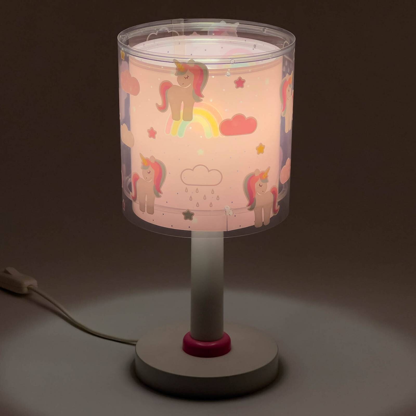 Detská stolová lampa Unicorns, G4, Ø 15 cm