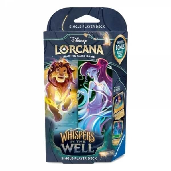 Ravensburger Disney Lorcana TCG: Whispers in the Well - Starter Deck - Simba a Demona (Amber a Emerald)