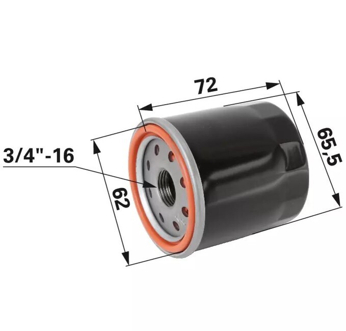 Olejový filter na Briggs  INTEC 6.5HP náhrada