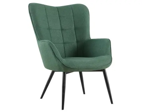 Kreslo Hannah, zelená tkanina%