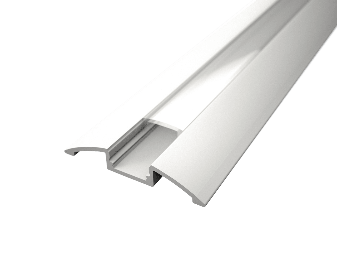 LED Solution Nástenný profil pre LED pásiky N4 biely Vyberte variantu a dĺžku: Profil bez difúzora 1m