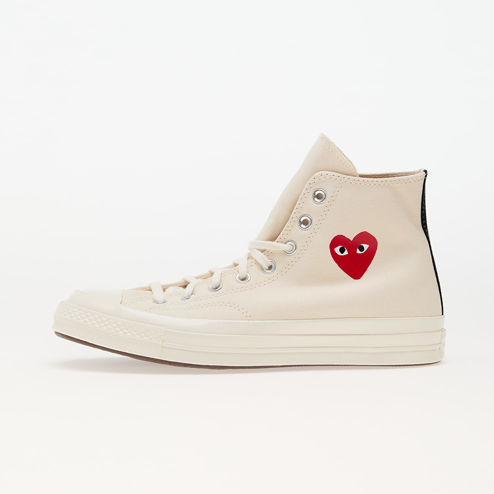 Tenisky Converse x Comme des Garçons PLAY Chuck 70 Hi Milk/ Red/ Black EUR 46.5
