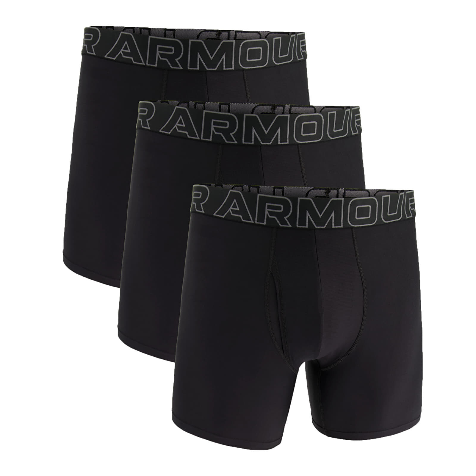 Boxerky Under Armour M Perf Tech 6in 3-Pack Black XXXXXL