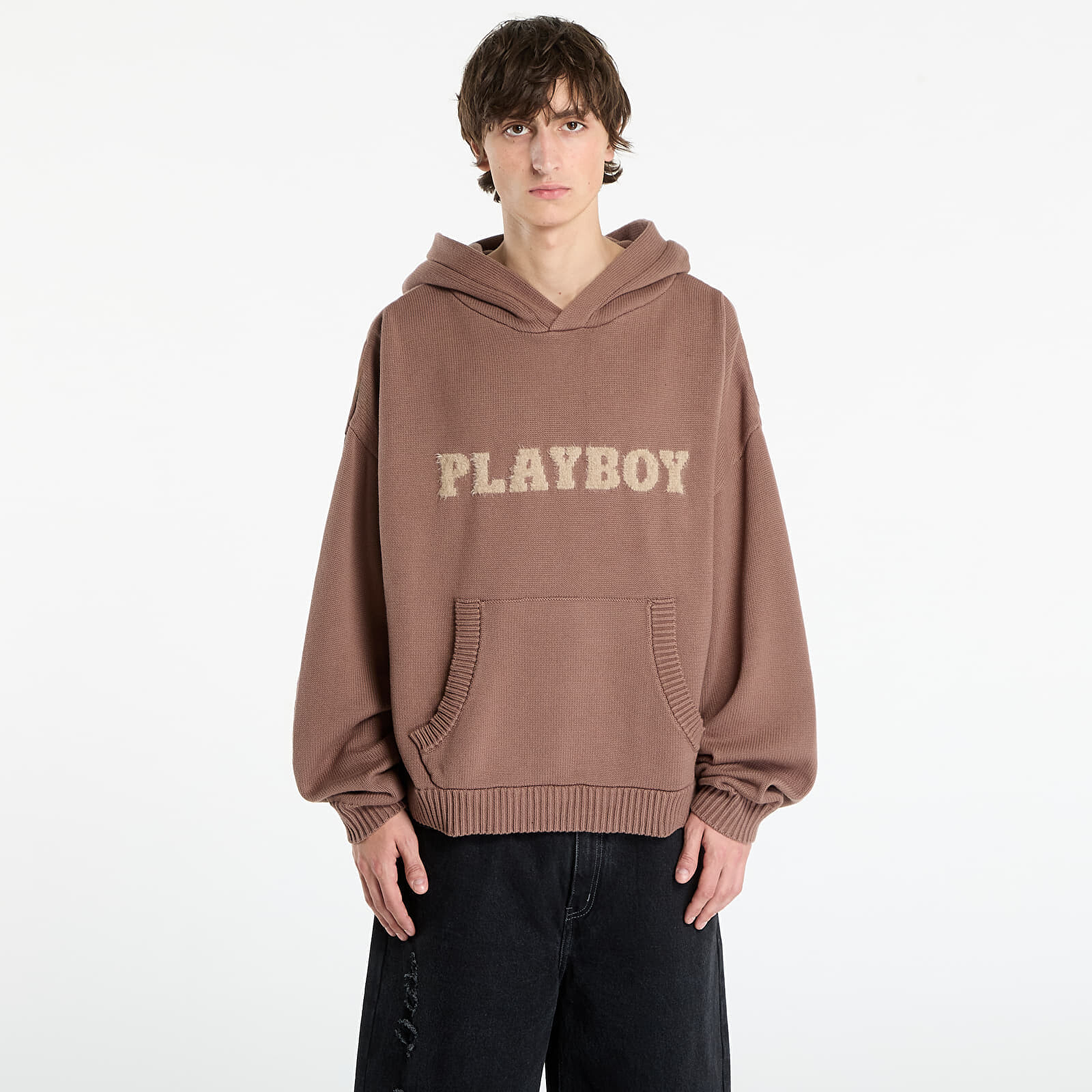 Sveter Playboy x FTSHP Sweater Hoodie UNISEX Brown XXL