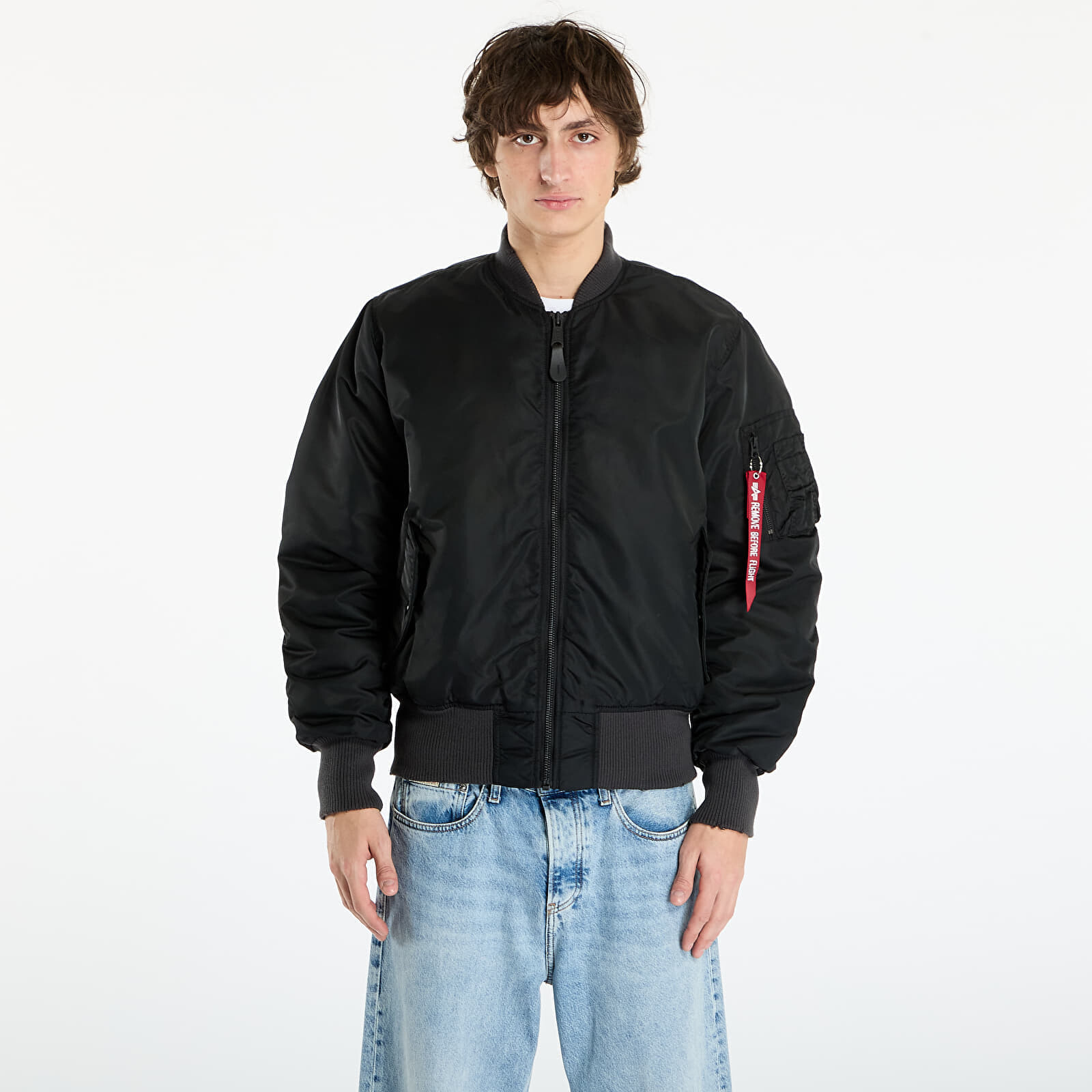 Bunda Alpha Industries MA-1 Distressed Black XL