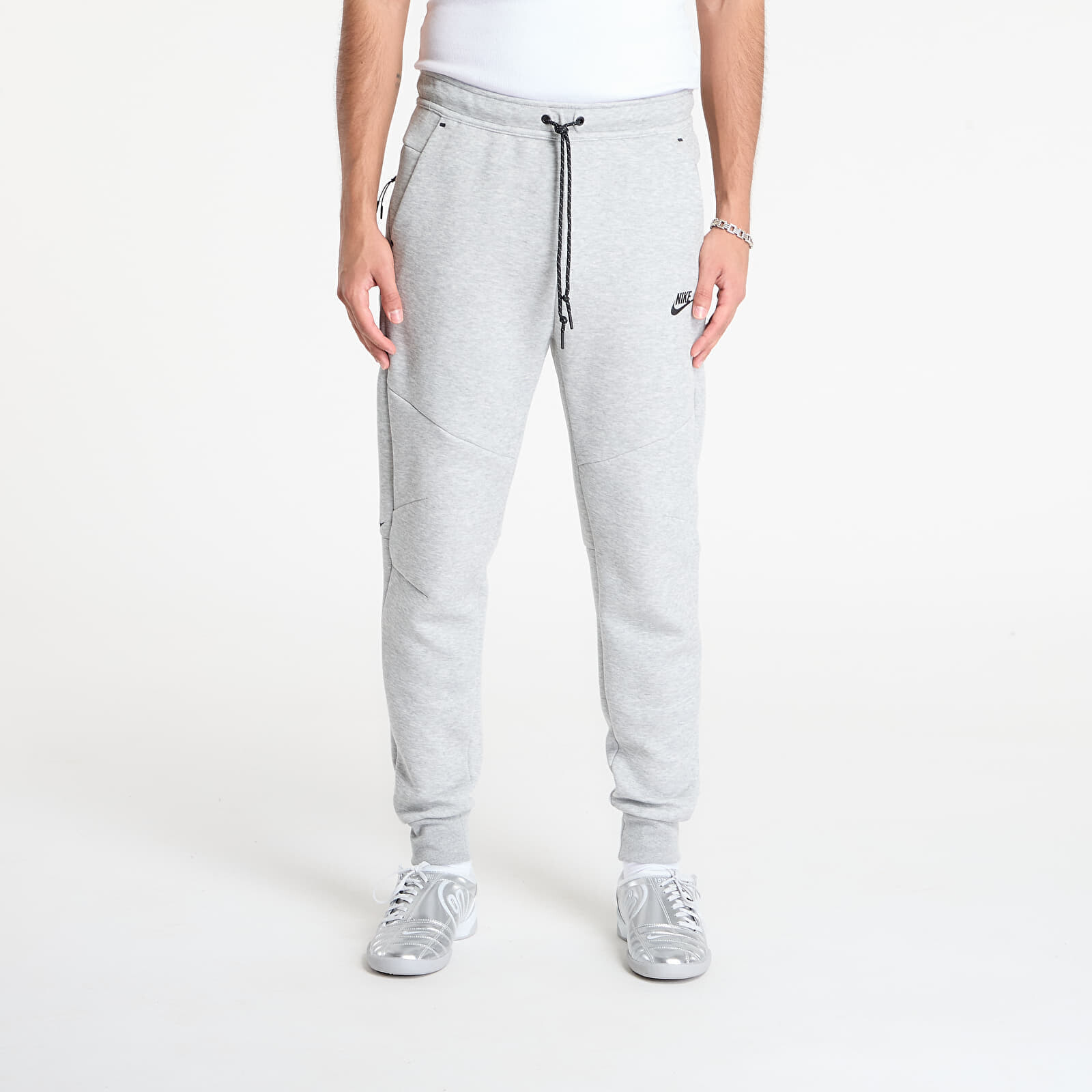 Tepláky Nike Tech Men's Fleece Joggers Dk Grey Heather/ Black XL