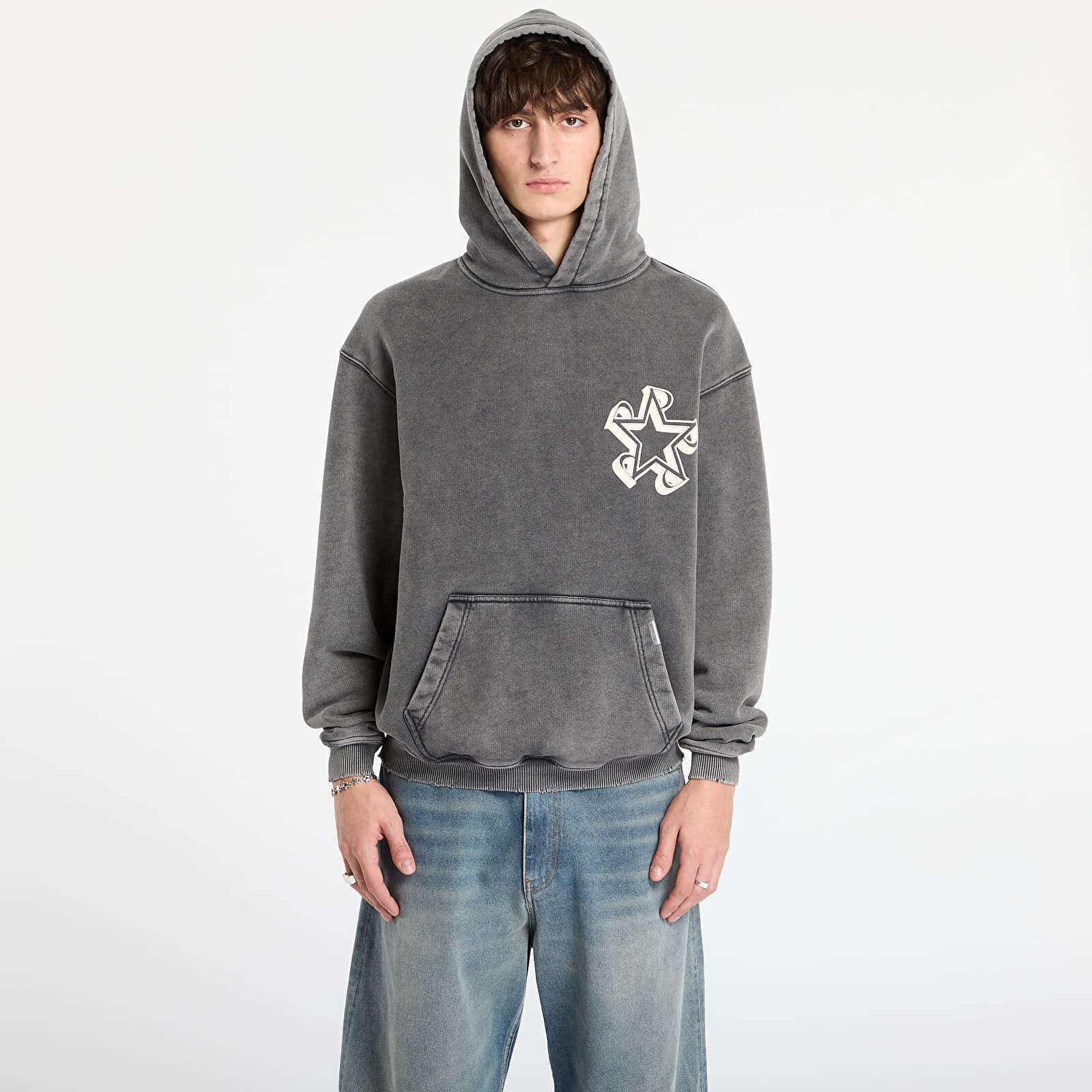 Mikina REPRESENT Initial Star Hoodie Vintage Grey L