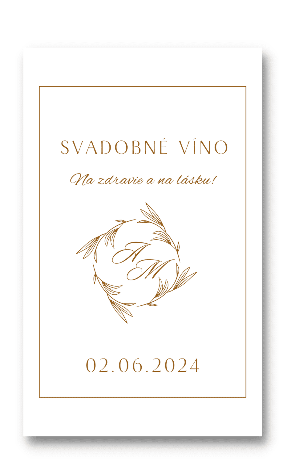 Personal Etiketa na fľašu - Golden Exquisite Zvoľte množstvo: od 61 ks a viac