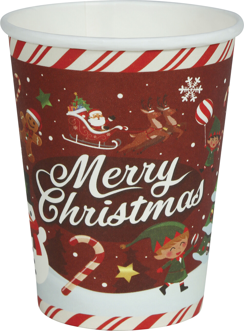 Guirma Papierové poháre - Merry Christmas 6 ks 240 ml